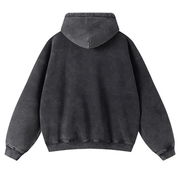Wax Printing Plush Hoodie